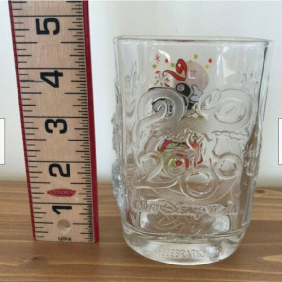 Disney World Animal Kingdom Safari Mickey Mouse Glass McDonald's 2000 + Magnet - Picture 6 of 11